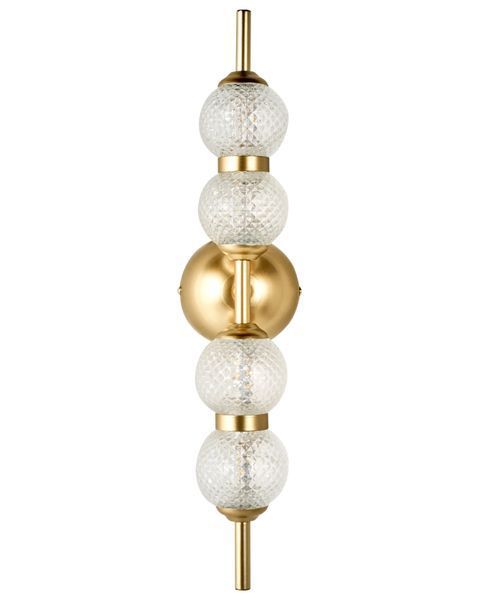 Світлодіодний настінний світильник ARAS Glass Gold 348903-686847 фото