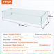 Ветрозащитный экран для костра VEVOR, 38,2 x 10,5 x 6,0 дюймов, прямоугольный, толщина 0,3 дюйма, прозрачный закаленный стеклянный экран для костра, ветрозащитный экран для костра в форме дерева с прочными ножками, подходит для использования с пропаном, 2108-FXFF3810.56INJWBGV0 фото 7