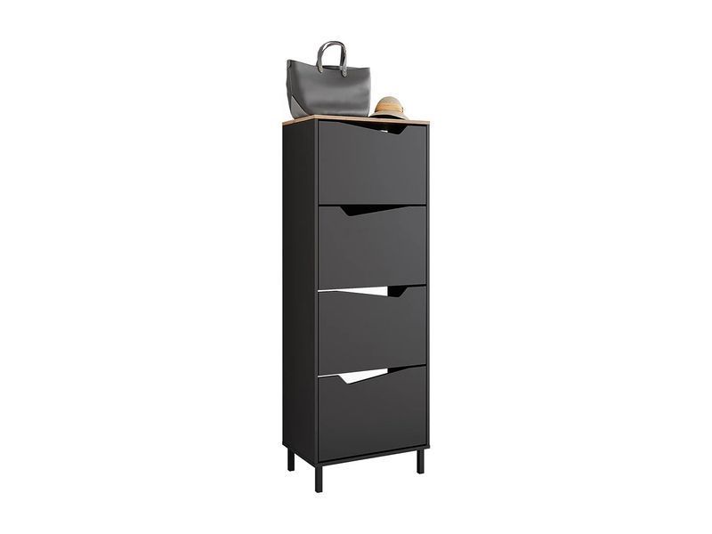 Тележка для обуви антрацит/artisan 60x38x167,4 marelle 4778986-0006206 фото