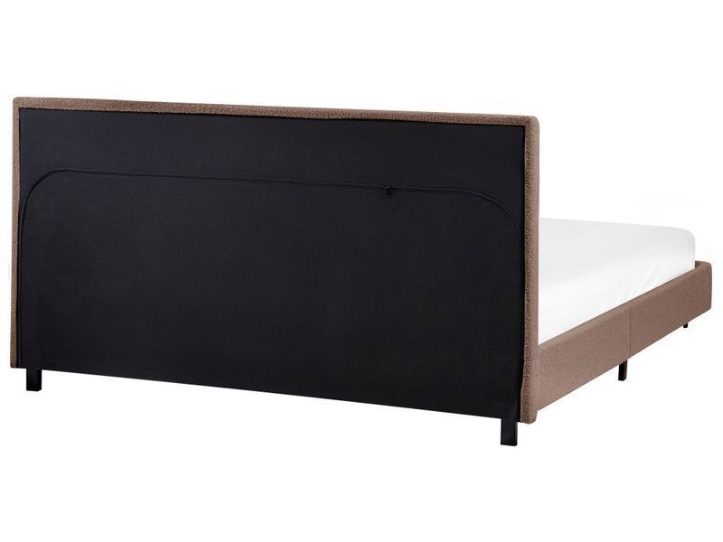 Ліжко букле ALBI 180 x 200 см (EU Super King) Коричневий 324301-616042 фото