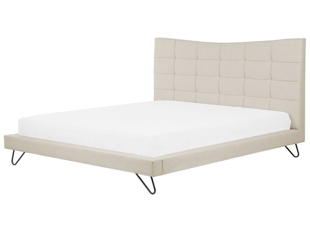 Тканина для ліжка LANNION 180 x 200 см (EU Super King) Світло-бежева 232245-107596 фото