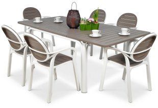 Садовый набор Nardi PALMA/ALLORO - 8/140 Bianco Tortora 002457-9992185 фото