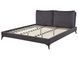 Ліжко оксамитове MELLE 180 x 200 см (EU Super King) Темно-сіре 329308-236984 фото 4