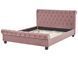 Ліжко оксамитове AVALLON 160 x 200 см (EU King Size) рожеве 277461-79978 фото 5