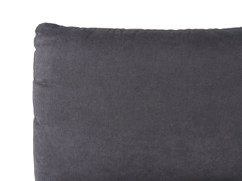 Ліжко оксамитове MELLE 180 x 200 см (EU Super King) Темно-сіре 329308-236984 фото