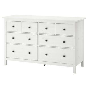ИКЕА Комод HEMNES ХЕМНЭС, 102.392.80 Комод, 8 ящиков, белое пятно, 160x96 см 102.392.80 фото