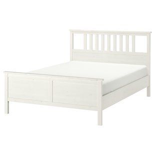 ІКЕА HEMNES ХЕМНЕС, 799.293.41 Каркас ліжка, біла пляма, 160x200 см 799.293.41 фото