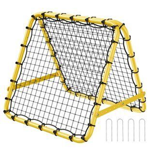 Сітка для відпрацювання кидків у футболі VEVOR 40 x 35 x 37 дюймів, портативна сітка для відпрацювання кидків у футболі з повністю регульованими кутами, допоміжними засобами та обладнанням для будь-якого віку. 4410-ZQHDWTZ10010AQ342V0 фото