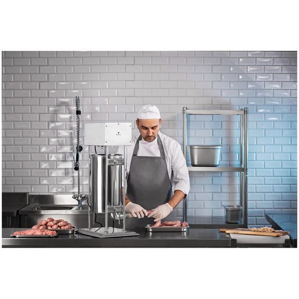 Наповнювач для ковбас - 15 л - електричний - 4 вирви - Royal Catering 10010348-ex-1107 фото
