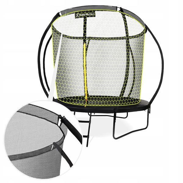 Великий садовий батут для дітей, драбина 244 см, захисна сітка. TRAMPOLINE 8FT фото