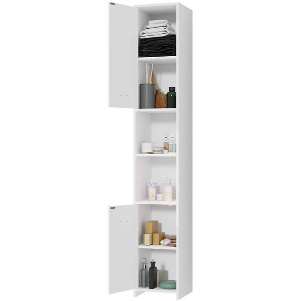 Белый шкафчик для ванной комнаты 180x30x30 см 100510-de фото