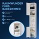 Белый шкафчик для ванной комнаты 180x30x30 см 100510-de фото 6