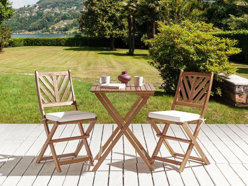 Комплект из 2 подушек для садового стула TERNI 37 x 34 см, кремовый цвет. 360195-444327 фото