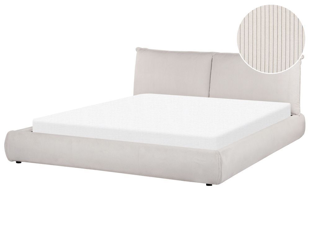 Ліжко Corduroy VINAY 180 x 200 см (EU Super King) Світло-бежева 321835-416800 фото