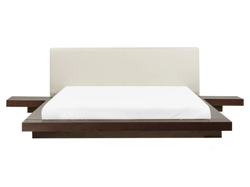 Водяне ліжко зі штучної шкіри ZEN 160 x 200 см (EU King Size) Темний ясен 339966-174692 фото