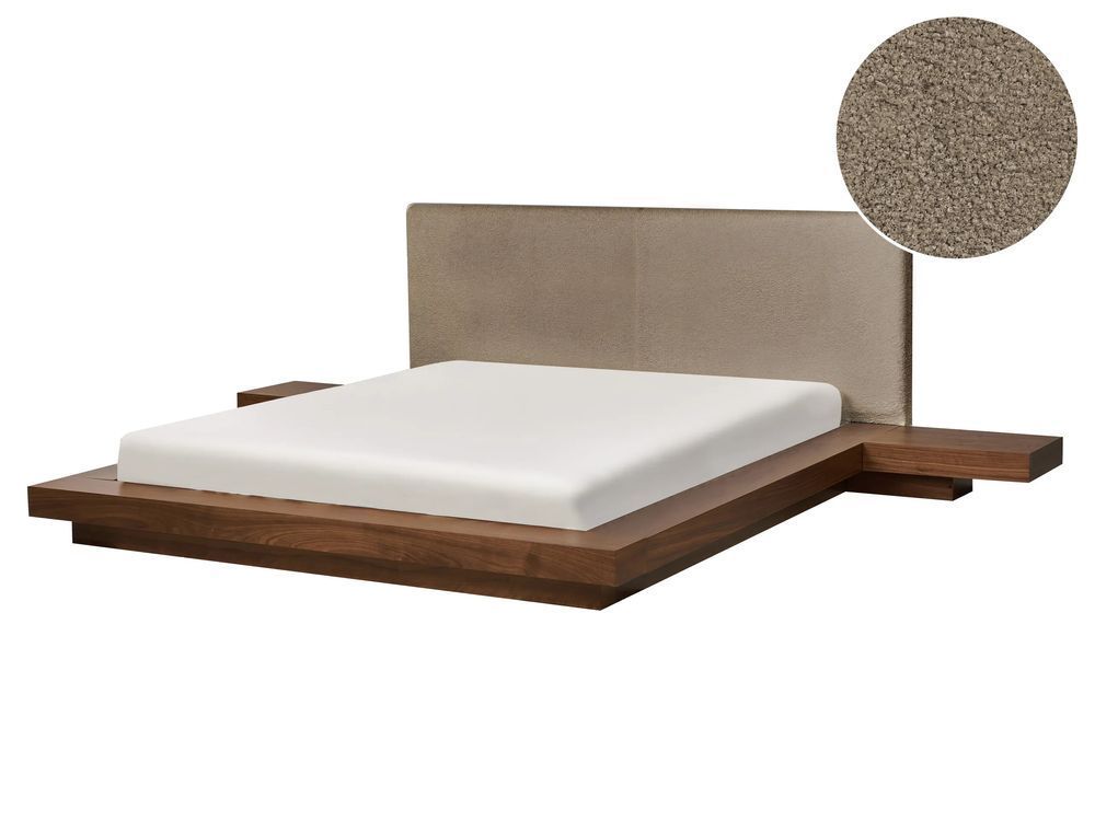 Кровать Boucle ZEN 160 x 200 см (размер EU King Size) из коричневого ясеня. 368760-811053 фото