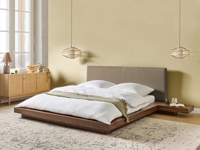 Ліжко Boucle ZEN 160 x 200 см (розмір EU King Size) із коричневого ясеня. 368760-811053 фото