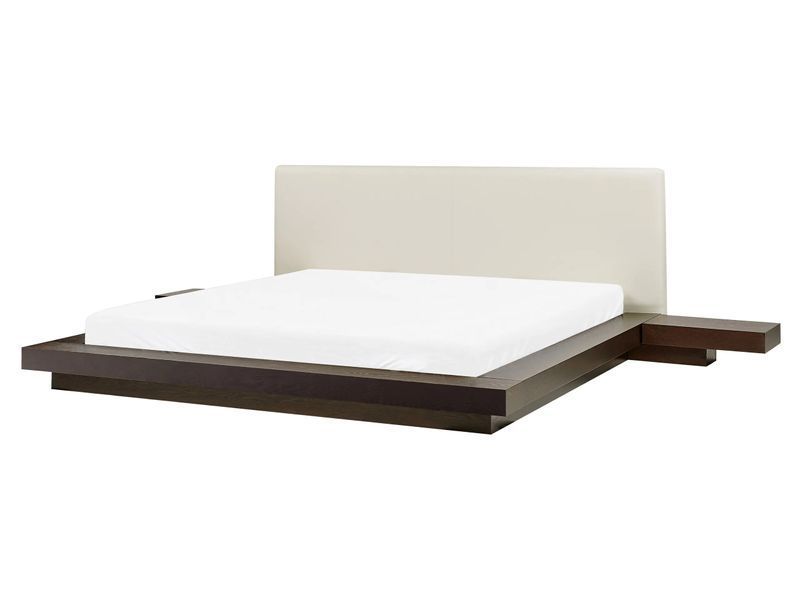Водяне ліжко зі штучної шкіри ZEN 160 x 200 см (EU King Size) Темний ясен 339966-174692 фото
