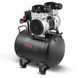 Компресор VEVOR, сталевий бак на 10 галонів, 2 к.с., 5,3 CFM при 90 PSI, безмасляний компресор з максимальним тиском 125 PSI, рівень шуму 78 дБ, надтихий, портативний компресор, для авторемонту, накачування шин, пофарб. 0412-WYWSKYJ40L14358ANV2 фото 1