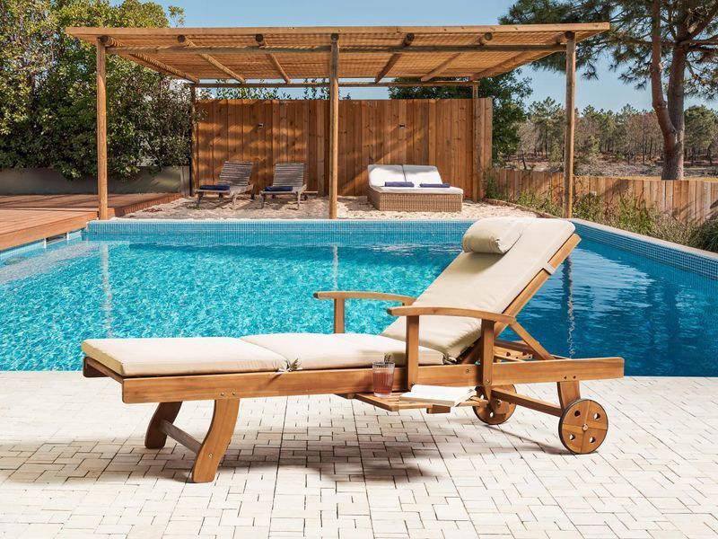 Подушка для шезлонга TOSCANA/JAVA/AMANTEA PREMIUM 189 x 58 см темно-сіра 326956-629702 фото