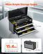 Ящик для инструментов VEVOR 520x218x304 мм, ящик с 3 выдвижными ящиками, кейс для инструментов с вставками из EVA, замок ящика на шарикоподшипниках с порошковым покрытием, многофункциональный органайзер для инструментов. 0713-CTSBXSGJX20ICW9DQV0 фото 2