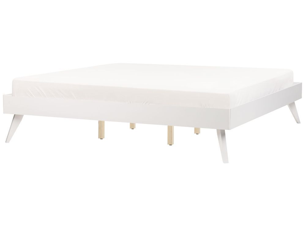 Ліжко без узголів'я BERRIC 180 x 200 см (EU Super King) Біле 311189-468008 фото
