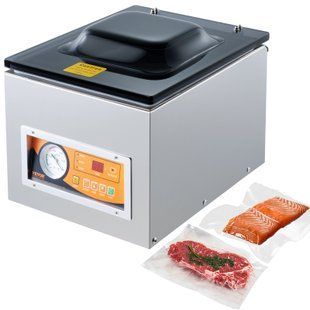 Камерний вакуумний пакувальник VEVOR 260W призначений для упаковки вологих продуктів, маринадів для м'яса і т.д. 2564-TSQSZKFKJTSYFHFEBV2 фото