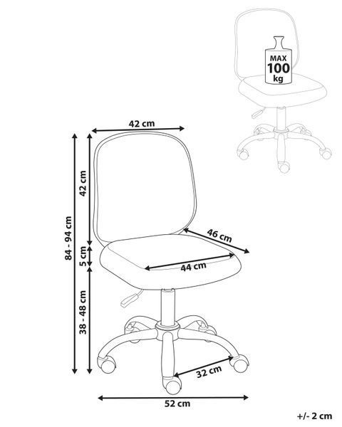 Офісне крісло BLISSFUL, оббивка сірого кольору. 352453-711526 фото