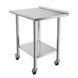 Стіл VEVOR з нержавіючої сталі для ресторанів, 762 x 610 x 894 мм, регульований стіл з нержавіючої сталі на коліщатках, з бортиком (30 мм), робочий стіл з нижньою полицею для ресторанів, верхня полиця (204 кг), нижня полиця (168 кг) 5814-CFBXGGZTLCDJTKECR001V0 фото 11