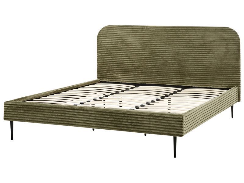 Ліжко Corduroy FLAYAT 180 x 200 см (EU Super King) Зелене 321125-599520 фото