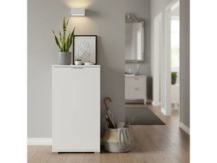 Низкий шкаф White Stone с одной дверцей, белый, 45&times;85&times;38 см | Мебель с регулируемой полкой 4833753-0006734 фото