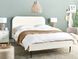 Ліжко Corduroy FLAYAT 140 x 200 см (EU Double) Білого кольору 321106-599443 фото 11