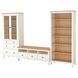ИКЕА Тумба под телевизор HEMNES ХЕМНЭС, 192.995.71 Тумба под телевизор, белое пятно, Светло-коричневое прозрачное стекло, 326x197 см 192.995.71 фото 1