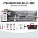 Мини-токарный станок VEVOR 220x600 мм по металлу, 750 Вт, мини-токарный станок по дереву для металлообработки, высокоточный, простой в использовании. 0615-JSMNCC220X600-001V2 фото 1