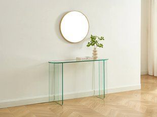Консоль із загартованого скла - Прозора - FEYZA 3768143-0005446 фото
