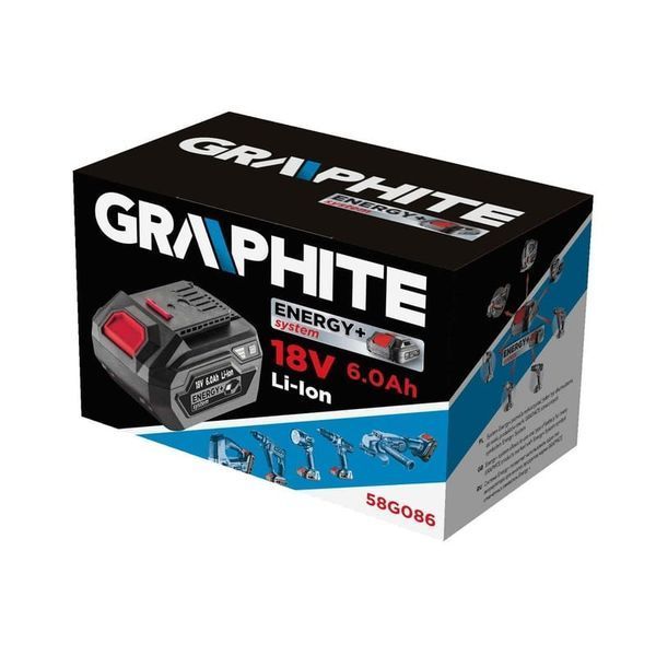 Аккумулятор Energy GRAPHITE 18 В Li-Ion 6.0 Ач 58G086 alw-5676 фото