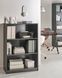 3-ярусна книжкова шафа ZEHNA 117 см Чорна 345785-677890 фото 5