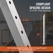 Стойка для лестничного ограждения VEVOR Cable 106,68 x 5,08 x 5,08 см, угол 30&deg;, отверстие, 12 предварительно просверленных отверстий, стойка из нержавеющей стали SUS304 с изогнутым кронштейном, серебристый 1JZLGZ1067556VUN5V0 10366-1JZLGZ1067556VUN5V0 фото 4