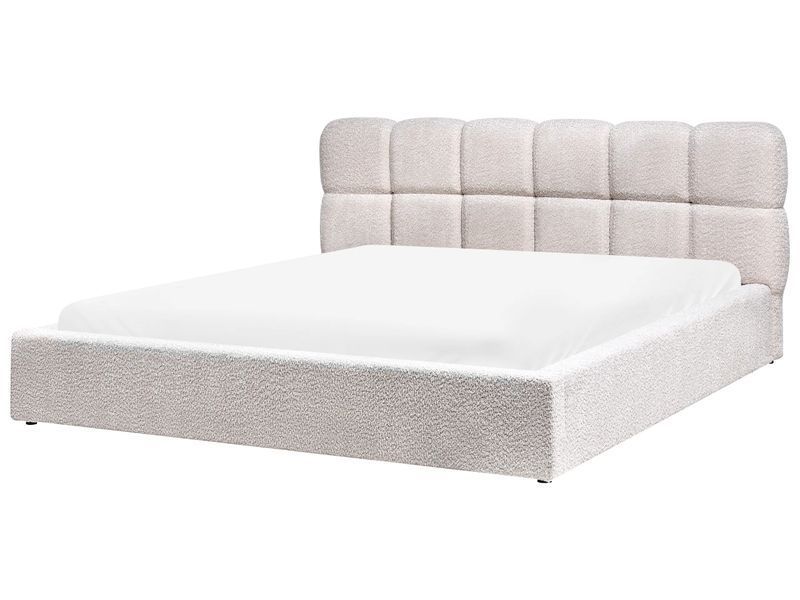 Ліжко-пуф букле BASTON 180 x 200 см (EU Super King) світло-бежевий 328984-638136 фото