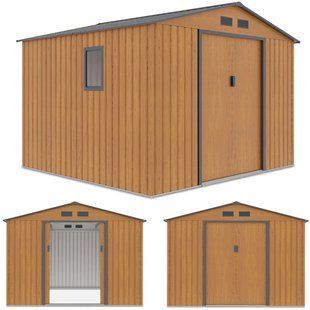 Сарай для інструментів HUDSON 277x255 см, дубово-сірий - Hardmaister 004097-9990030 фото