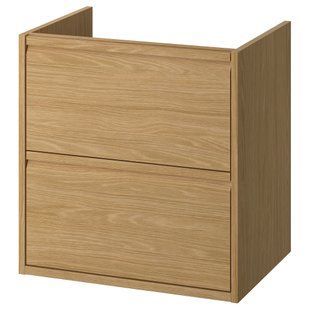 ІКЕА &Auml;NGSJ&Ouml;N, 805.350.84 Умивальник з шухлядами, імітація дуба, 60x48x63 см 805.350.84 фото
