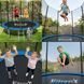 Садовий батут Fitness-Star 252 см, 8 футів, з сітчастою драбиною, вантажопідйомність 150 кг. TR-FIT-8-ZE-BLUE фото 3