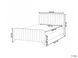 Ліжко букле LUNAN 120 x 200 см (EU Small Double) Бежевий 349223-676079 фото 12