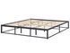 Ліжко металеве VIRY 180 x 200 см (EU Super King) Чорне 310859-437823 фото 4