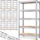 10 стелажів для складу, вантажопідйомність 875 кг, розміри 180x90x40 см, оцинковані. 991352-de фото