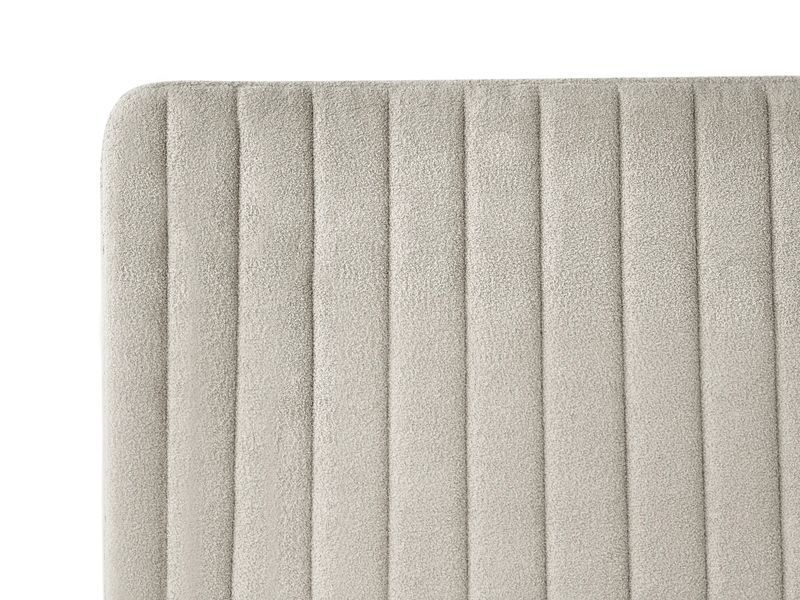 Ліжко букле LUNAN 120 x 200 см (EU Small Double) Бежевий 349223-676079 фото