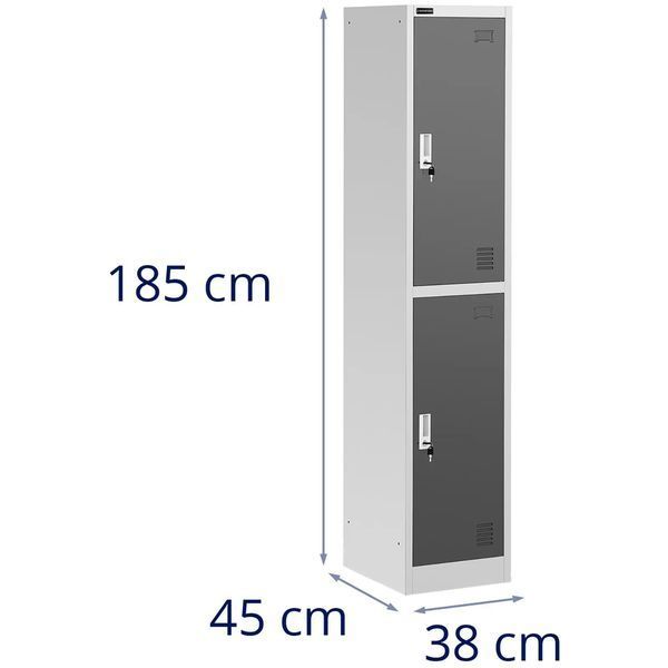 Металева шафа - 2 відділення - замки 10260014-ex-0763 фото
