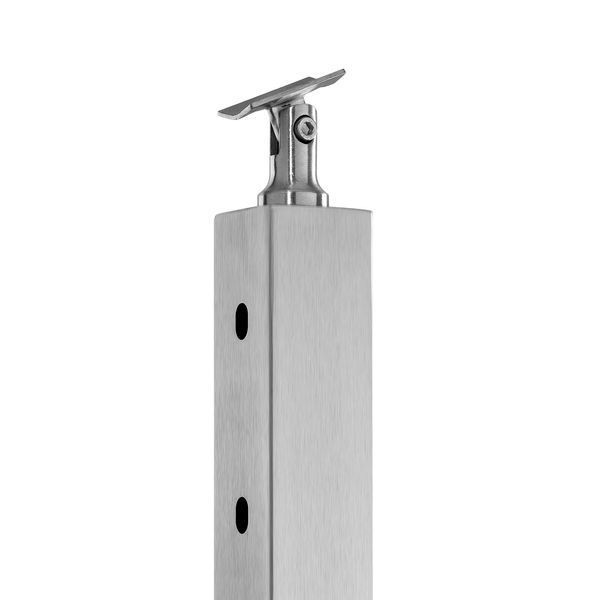 Опора для тросового ограждения VEVOR, 107x5x5 см, с предварительно просверленными отверстиями под углом 30&deg;, нержавеющая сталь, с горизонтальной и изогнутой опорой, 1 шт., серебристый, 1JZLGZXYS1062TLWC001V0 10368-1JZLGZXYS1062TLWC001V0 фото