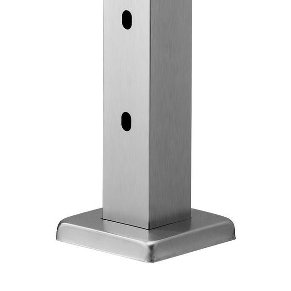 Опора для тросового ограждения VEVOR, 107x5x5 см, с предварительно просверленными отверстиями под углом 30&deg;, нержавеющая сталь, с горизонтальной и изогнутой опорой, 1 шт., серебристый, 1JZLGZXYS1062TLWC001V0 10368-1JZLGZXYS1062TLWC001V0 фото