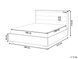 Ліжко оксамитове ROUEN 180 x 200 см (EU Super King) Темно-сіре 338481-645650 фото 7